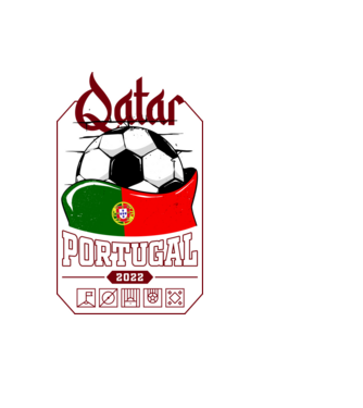 Qatar teams Portugal model negru pe tricou