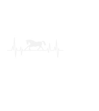 horse heartbeat model negru pe tricou