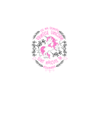Cele mai frumoase prințese unicorn sunt născute în Noiembrie model alb pe tricou