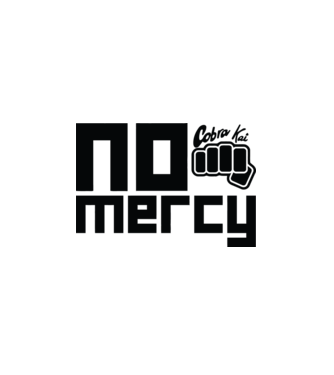 No mercy cobra kai model alb pe tricou
