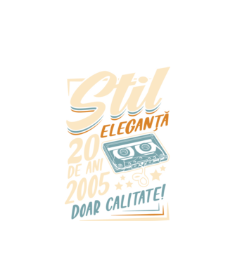 Stil eleganta 2005 model alb pe tricou