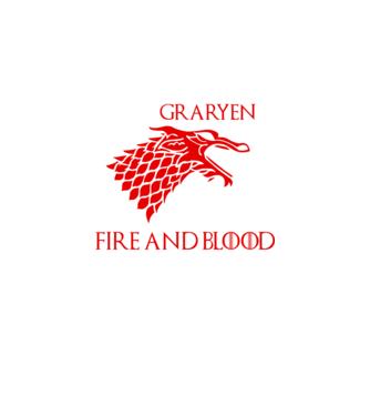 house stargaryen model negru pe tricou