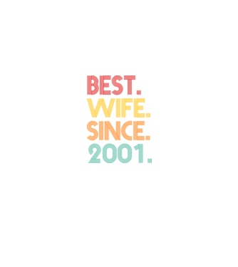 best wife since 2001 retro model negru pe tricou