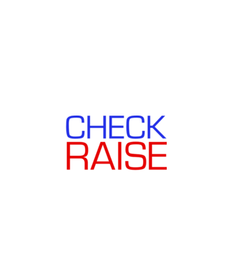 Check Raise model negru pe tricou