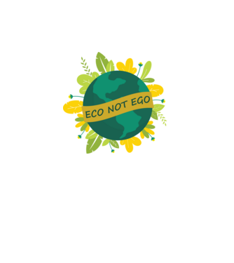 ECO NOT EGO model turcoaz pe tricou