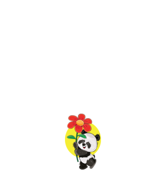 Dragoste panda model negru pe tricou
