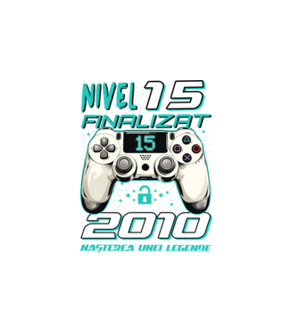 Nivel finalizat 15 2010 model alb pe tricou