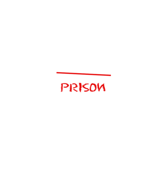 Back to prison - școală model negru pe tricou