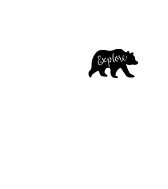 Bear explore model galben neon pe tricou