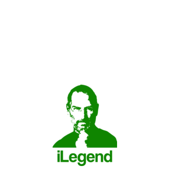 iLegend Steve Jobs model alb pe tricou