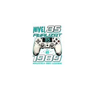 Nivel finalizat 35 1990 model negru pe tricou
