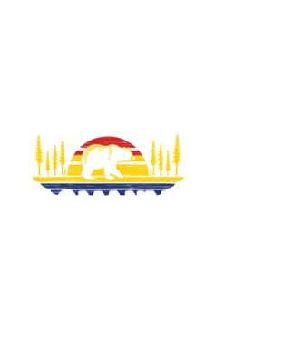 Land of Bears model alb pe tricou