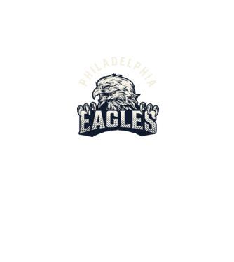 Philadelphia Eagles model gri pe tricou