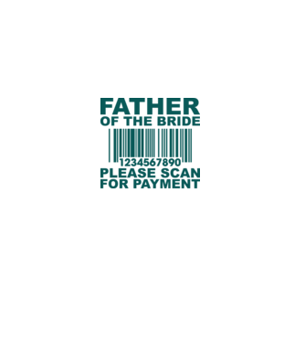 Father of the bride model alb pe tricou