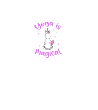yoga is magical model turcoaz pe tricou