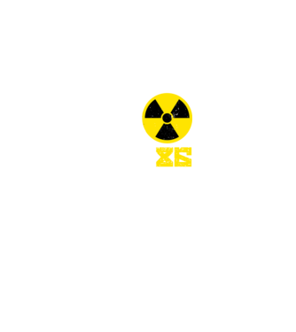 'Chernobyl ''86 3 culori' model negru pe tricou