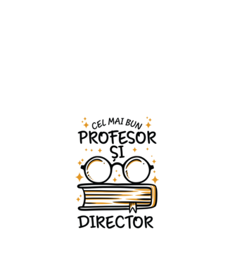 Cel mai profesor director model alb pe tricou