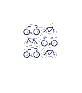 Bikes model gri pe tricou