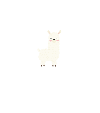 Alpaca model liliachiu pe tricou