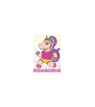 Runnicorns model  pe tricou