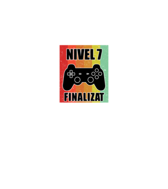 Nivel 7 finalizat model negru pe tricou