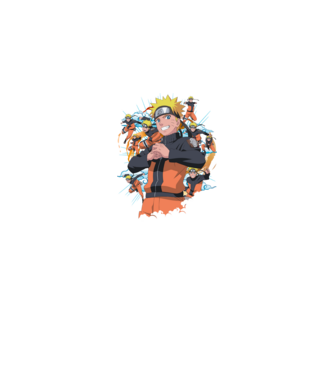 NARUTO model negru pe tricou
