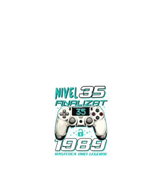 Nivel finalizat 35 1990 model alb pe tricou