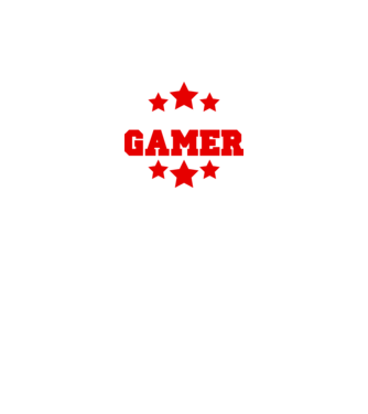 Natural born gamer model negru pe tricou