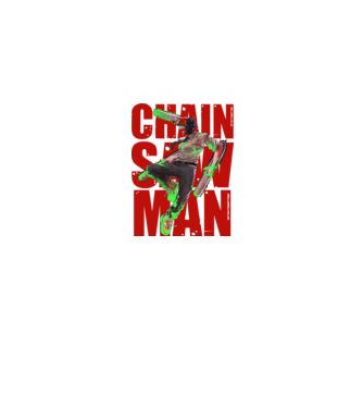 Denji chainsaw man concept model albastru jeanși pe tricou