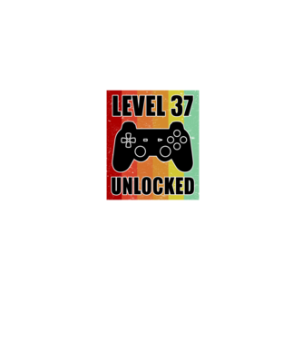 level 37 unlocked retro gamer model albastru jeanși pe tricou