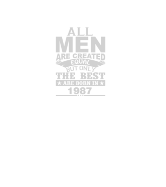 All men are created - 1987 model negru pe tricou