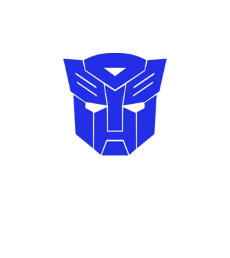 Autobot model alb pe tricou