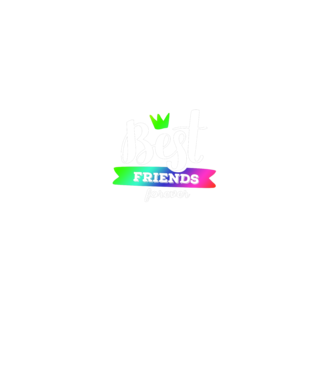 Best friends forever model albastru regal pe tricou