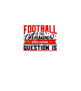 Sport is the answer FOTBALIST model alb pe tricou