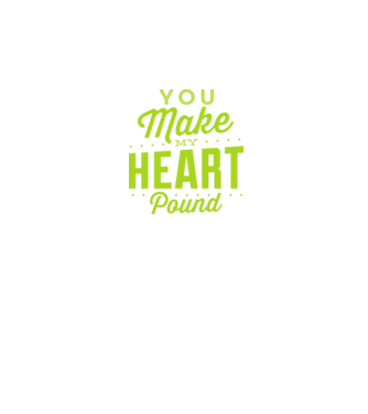 Make my heart model negru pe tricou