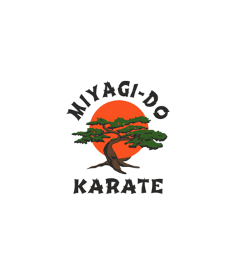 Miyagi-do karate cobra kai model alb pe tricou