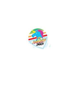 Rainbow smash model negru pe tricou