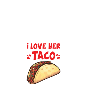 Couple TACO model alb pe tricou