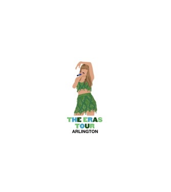 Taylor Swift The Eras Tour Arlington 2 model roz deschis pe tricou
