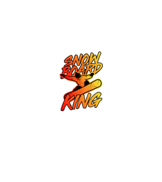snowboard king model negru pe tricou
