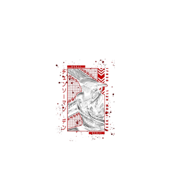 Denji Chainsaw man model negru pe tricou