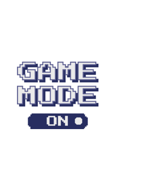 Gamer - Game mode on model alb pe tricou