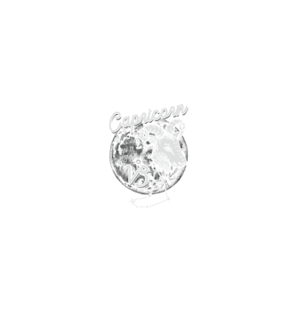Zodiac bărbat CAPRICORN retro model negru pe tricou