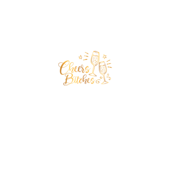 Cheers Bitches model negru pe tricou