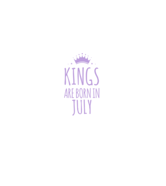 Kings are born in - July model albastru închis pe tricou