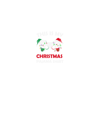 This is my christmas pajama model negru pe tricou