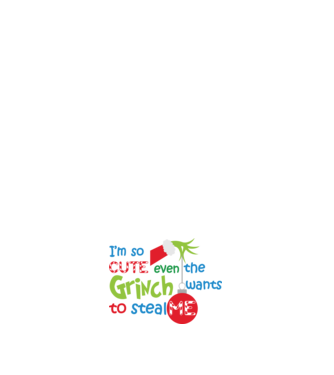 So cute Grinch model negru pe tricou