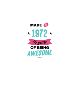 MADE in 1972 model roz deschis pe tricou