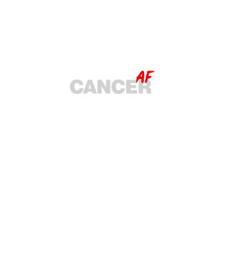 CANCER as fuck model negru pe tricou