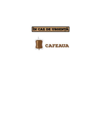 În caz de urgență, grupa mea sanguină este cafeaua model negru pe tricou